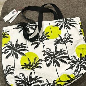 ALOHA Collection Tropical Black and Yellow Tote
